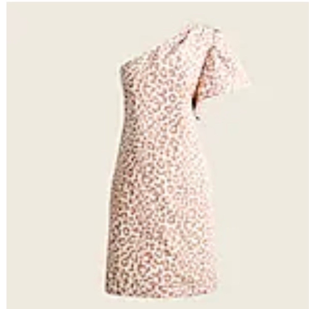 NWT one shoulder J.crew dress! Size 8 and beautiful leopard print.